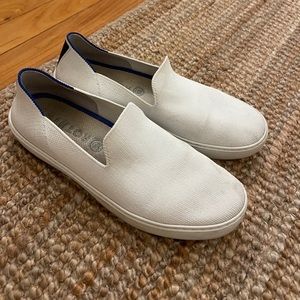 Rothys slip ons size 8, white